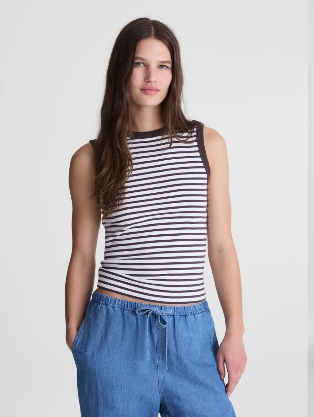 Madewell The '90s Shell Tank in Compact Cotton